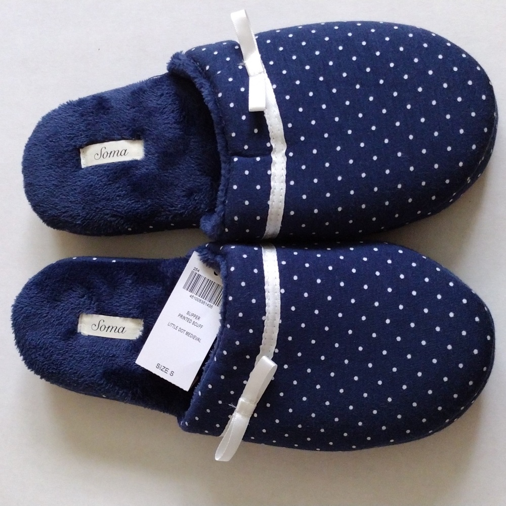 Women's navy blue slippers S(5-6)